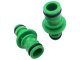 Quick connector nipple for garden hose 5x3, green