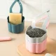 Kitchen Sink Organizer for Sponges and Rags, Gray