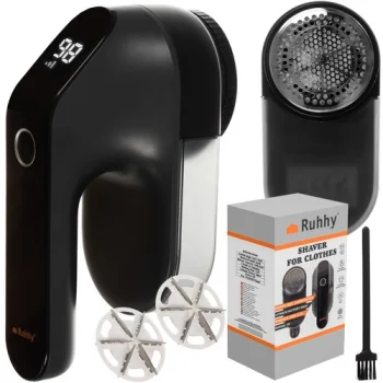 Ruhhy 24270 Cordless Fabric Shaver, Black