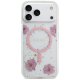 Guess Resin Flowers Glitter MagSafe Phone Case Cover iPhone 17 Pro Max - Pink