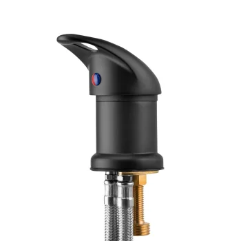 Gabbiano 138569 Hairdressing Washbasin Mixer Tap, Black