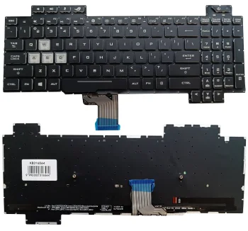 Laptop Keyboard for Asus ROG Strix Scar GL504, RGB Backlit, US, Black