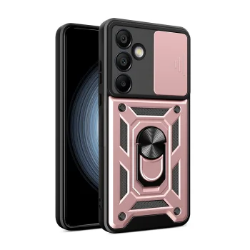 Samsung Galaxy S24 FE ( SM-S721 ) Armor Guard TPU Hybrid Camshield Case Cover, Pink