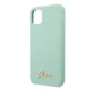 Guess iPhone 11 Pro Max Case Silicone Vintage Gold Logo, Green