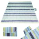 Waterproof foldable beach and picnic blanket 200x200 cm, blue