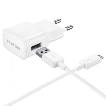 Samsung EP-TA50EWE 8W USB-A Wall Charger with MicroUSB Cable ECB-DU4AWE (Bulk) - White