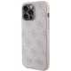 Guess 4G Metal Logo Case for iPhone 15 Pro Max, Pink