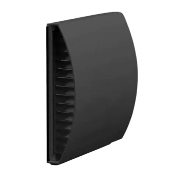 Curved Rain Shield for Single Room Energy Recovery Ventilator, Black