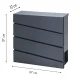 Modernhome HPB932-7 Mailbox with Newspaper Holder, Galvanized Steel, Anthracite