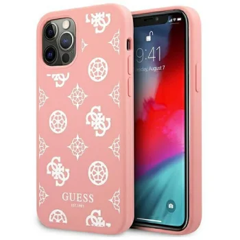 Guess Peony Collection Case for iPhone 12 Pro Max Pink