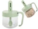Lockable Spice and Food Container with Retractable Spoon, 0.2L