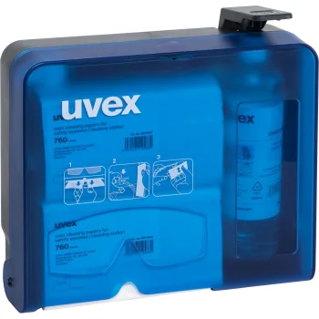 uvex Glasses Cleaning Station, Blue