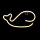 Whale LED Neon Sign for Wall Decor Forever Light FLNE09, Warm White