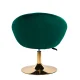 Swivel Beauty Salon Chair 4Rico QS-BL12G Velvet, green