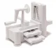 Spiral Vegetable Slicer with 3 Blades, White