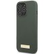 Guess Silicone Logo Plate MagSafe vāciņš iPhone 13 / 13 Pro - Zaļš