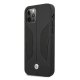 Apple iPhone 12 / 12 Pro 6,1\" BMW Leather Perforate Sides Case Cover (BMHCP12MRSCSK), Black