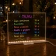 Acrylic LED Writing Lamp with USB Power and Markers