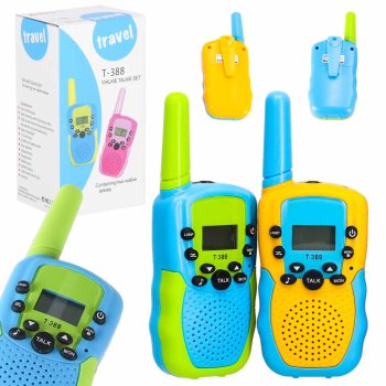 Kids Walkie Talkies Set with 3km Range, multicolor