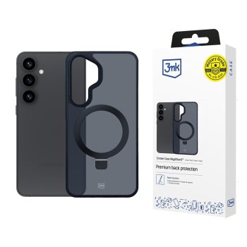 3Mk Protection Smoke Case Mag&Stand for Samsung Galaxy S25 Black