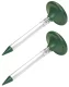 Solar Mole Repeller with LED Light, Ultrasonic Pest Repellent Stakes 2 Pack