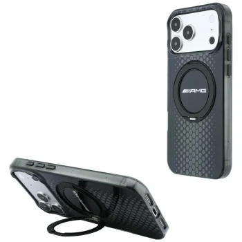 Mercedes AMG Case for iPhone 18 Pro Max / 17 Pro Max with Ring Stand MagSafe, Black