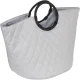 Reisenthel Loophome S Laundry Basket, 42 x 40 x 42 cm, Rhombus Light Grey