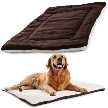 Fabric Pet Mat Dog & Cat Bed 70x53cm, Blue
