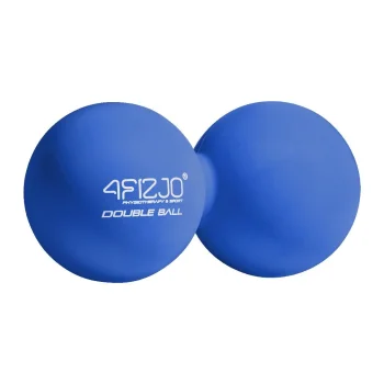 4Fizjo Double Ball Massage Roller, 13.5 x 6.5 cm, Blue