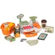 Kids Cash Register Supermarket Store Scanner Calculator Basket with Accessories 36 pcs