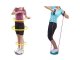 Rotating Twister Board with Resistance Bands and Foot Massage, Orange