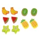 Wooden Balancing Game and Lacing Toy Hedgehog with Fruits