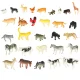 Animal Figures Set with Storage Box (59 pcs)