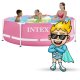 Каркасный бассейн для детей INTEX 28290 244x76 см, розовый