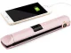 Cordless Ceramic Hair Straightener with LCD & Power Bank, Pink