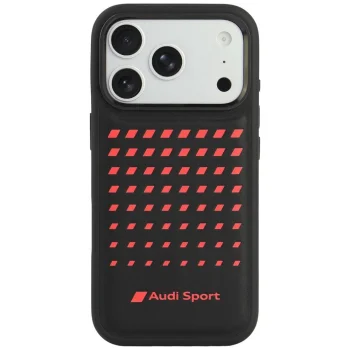 Audi Sport Synthetic Leather MagSafe Case for iPhone 18 Pro / 17 Pro - Black
