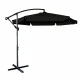 LUARO Garden Parasol with Side Pole, Folding, 290 cm, Black