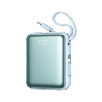 Joyroom JR-PBF27 10000mAh 22.5W Power Bank with Built-in Cables, Blue