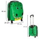 Kids Travel Luggage Carry Bag Ride On Suitcase Trolley, Crocodile