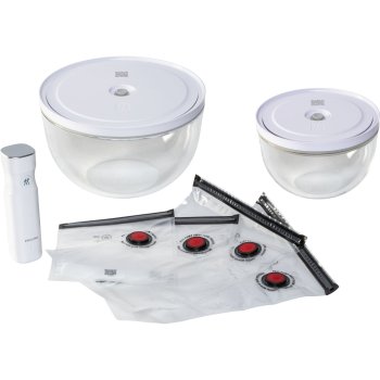 Zwilling Fresh & Save Vacuum Bowl Starter Set, Glass, 9-piece