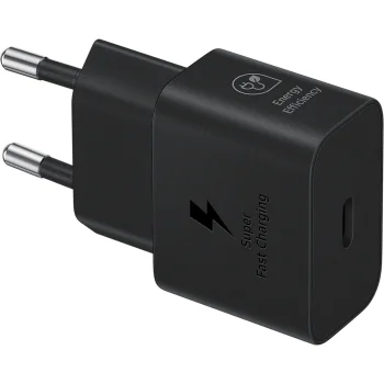 Samsung EP-T2510XBEGEU 25W GaN Wall Charger with USB-C Cable - Black