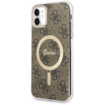 Apple iPhone 11 6.1'' Guess 4G MagSafe Case Cover (GUHMN61H4STW), Brown