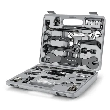 Rockbros 43210810001 Bicycle Repair Tool Kit, 44 Pieces - Gray