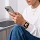 Tech-Protect Silicone Strap for Apple Watch 44 / 45 / 46 / 49 mm - Walnut