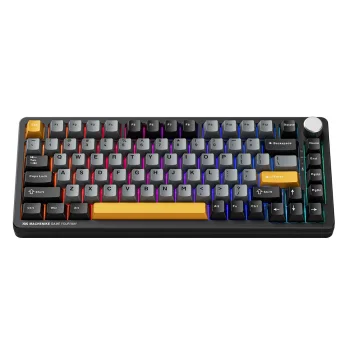 Machenike K600-B82W Wireless Mechanical Gaming Keyboard GR Silver Switch - Black