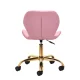 4Rico QS-06G Cosmetic Stool, Pink/Gold