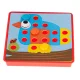 Educational Button Mosaic Puzzle, 57 Pieces