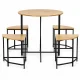 Modernhome Loft Dining Set: Table and 4 Chairs