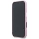 Karl Lagerfeld Saffiano Full Wrapped Elongated Metal Logo MagSafe iPhone 16 Pro Max Case - Pink