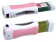 Roll On Waxing Kit with Wax Warmer, Cartridge and Strips, Pink and White
